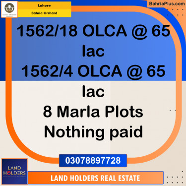 Residential Plot for Sale in Bahria Orchard, Lahore - (BP-184989)