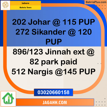 Residential Plot for Sale in Bahria Town, Lahore - (BP-185057)