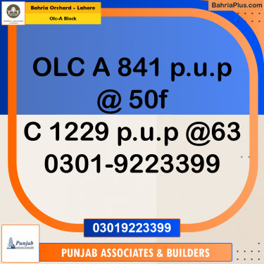 Residential Plot for Sale in OLC-A Block -  Bahria Orchard, Lahore - (BP-185164)
