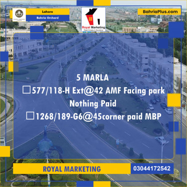 Residential Plot for Sale in Bahria Orchard, Lahore - (BP-185248)