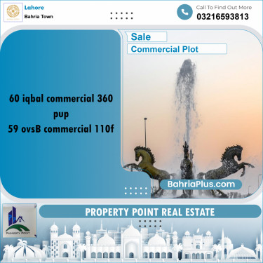 Commercial Plot for Sale in Bahria Town, Lahore - (BP-185289)