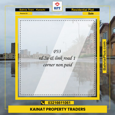 Residential Plot for Sale in Precinct 33 -  Bahria Town, Karachi - (BP-185349)