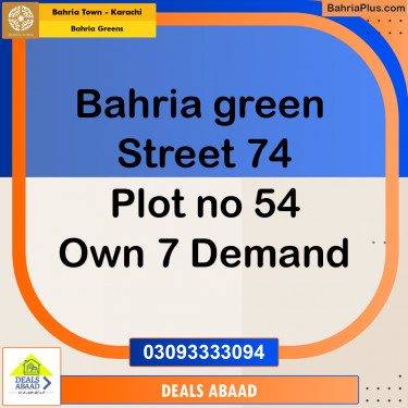 75 Sq. Yards Residential Plot for Sale in Bahria Greens -  Bahria Town, Karachi - (BP-185440)