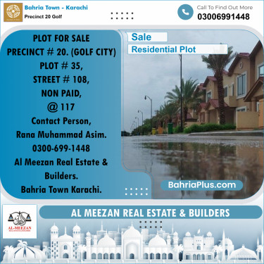 Residential Plot for Sale in Precinct 20 Golf -  Bahria Town, Karachi - (BP-185455)