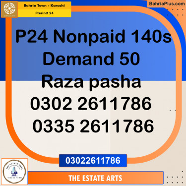 125 Sq. Yards Residential Plot for Sale in Precinct 24 -  Bahria Town, Karachi - (BP-185460)