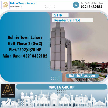 Residential Plot for Sale in Golf Phase 2 -  Bahria Town, Lahore - (BP-185548)