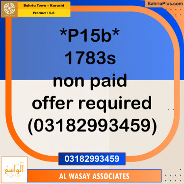 125 Sq. Yards Residential Plot for Sale in Precinct 15-B -  Bahria Town, Karachi - (BP-185657)