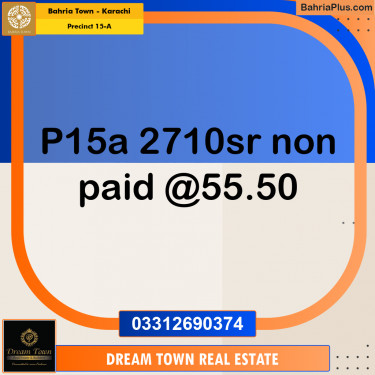 125 Sq. Yards Residential Plot for Sale in Precinct 15-A -  Bahria Town, Karachi - (BP-185781)