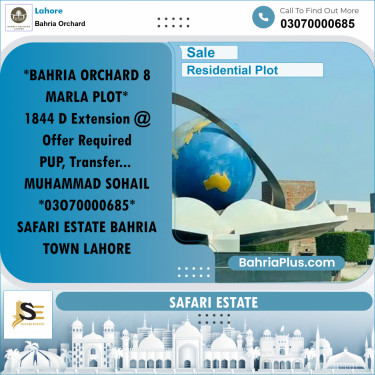 Residential Plot for Sale in Bahria Orchard, Lahore - (BP-186156)