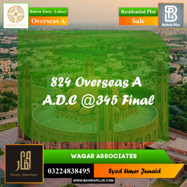 Residential Plot for Sale in Overseas A -  Bahria Town, Lahore - (BP-186170)