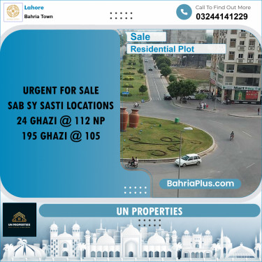 Residential Plot for Sale in Bahria Town, Lahore - (BP-186210)
