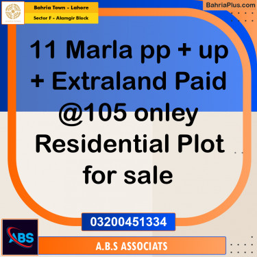 Residential Plot for Sale in Sector F - Alamgir Block -  Bahria Town, Lahore - (BP-186318)