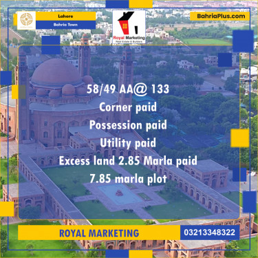 Residential Plot for Sale in Bahria Town, Lahore - (BP-186323)