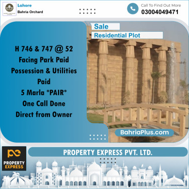 Residential Plot for Sale in Bahria Orchard, Lahore - (BP-186356)