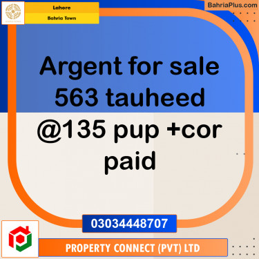 Residential Plot for Sale in Bahria Town, Lahore - (BP-186425)
