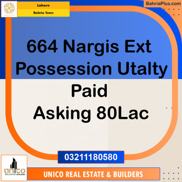 Residential Plot for Sale in Bahria Town, Lahore - (BP-186442)
