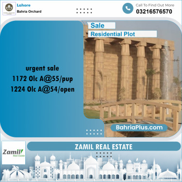 Residential Plot for Sale in Bahria Orchard, Lahore - (BP-186523)