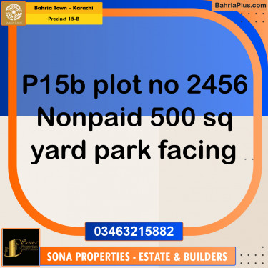 125 Sq. Yards Residential Plot for Sale in Precinct 15-B -  Bahria Town, Karachi - (BP-186568)