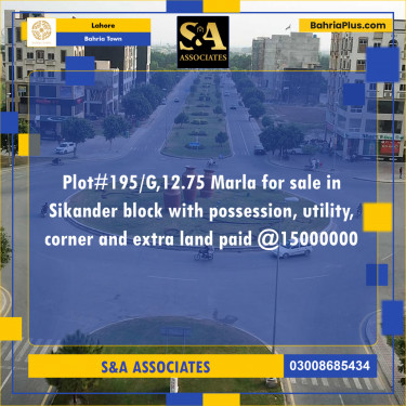 Residential Plot for Sale in Bahria Town, Lahore - (BP-186602)