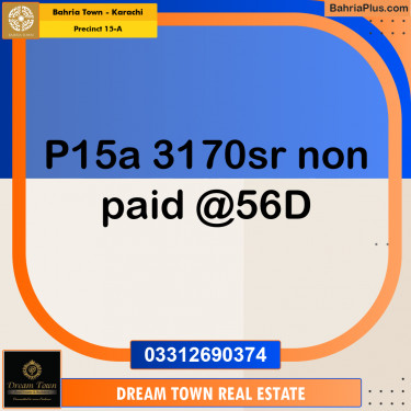 125 Sq. Yards Residential Plot for Sale in Precinct 15-A -  Bahria Town, Karachi - (BP-186671)