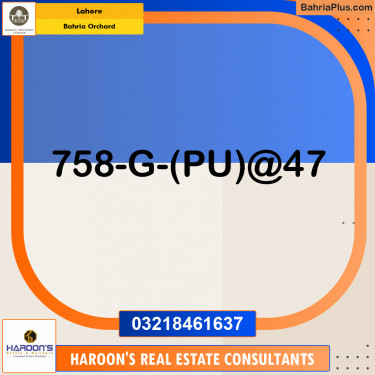 Residential Plot for Sale in Bahria Orchard, Lahore - (BP-186705)