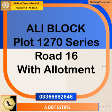 125 Sq. Yards Residential Plot for Sale in Precinct 12 - Ali Block -  Bahria Town, Karachi - (BP-186896)