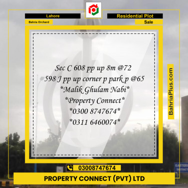 Residential Plot for Sale in Bahria Orchard, Lahore - (BP-186950)