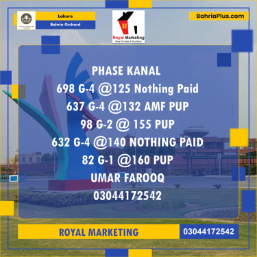Residential Plot for Sale in Bahria Orchard, Lahore - (BP-186975)