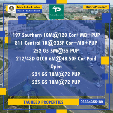 Residential Plot for Sale in Phase 1 - Southern District -  Bahria Orchard, Lahore - (BP-187099)