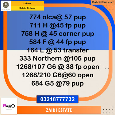 Residential Plot for Sale in Bahria Orchard, Lahore - (BP-187130)