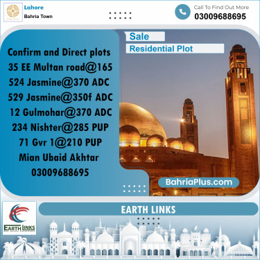 Residential Plot for Sale in Bahria Town, Lahore - (BP-187138)