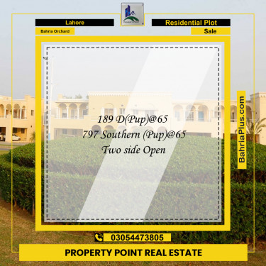 Residential Plot for Sale in Bahria Orchard, Lahore - (BP-187169)