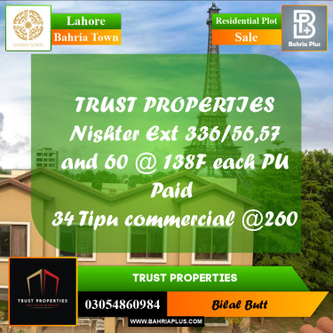 Residential Plot for Sale in Bahria Town, Lahore - (BP-187268)