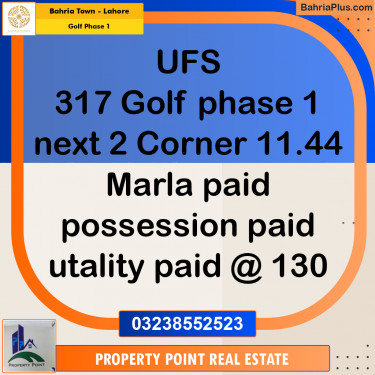 Residential Plot for Sale in Golf Phase 1 -  Bahria Town, Lahore - (BP-187377)