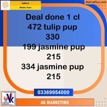 Residential Plot for Sale in Bahria Town, Lahore - (BP-187386)