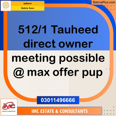 Residential Plot for Sale in Bahria Town, Lahore - (BP-187393)