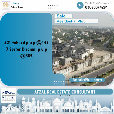 Residential Plot for Sale in Bahria Town, Lahore - (BP-187667)