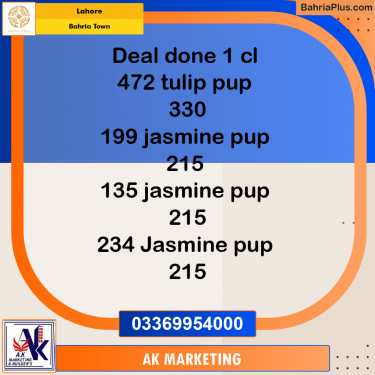 Residential Plot for Sale in Bahria Town, Lahore - (BP-187712)