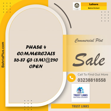 Commercial Plot for Sale in Bahria Orchard, Lahore - (BP-187724)