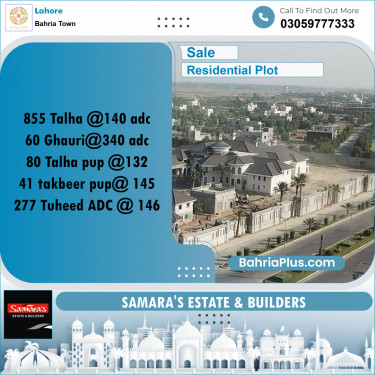 Residential Plot for Sale in Bahria Town, Lahore - (BP-187828)