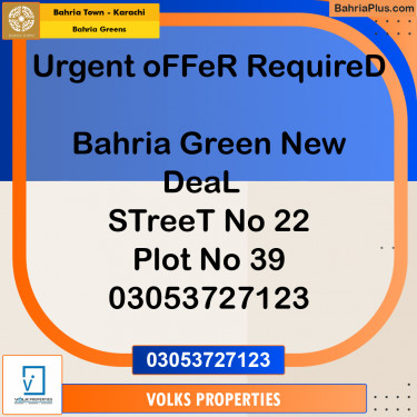 75 Sq. Yards Residential Plot for Sale in Bahria Greens -  Bahria Town, Karachi - (BP-187837)