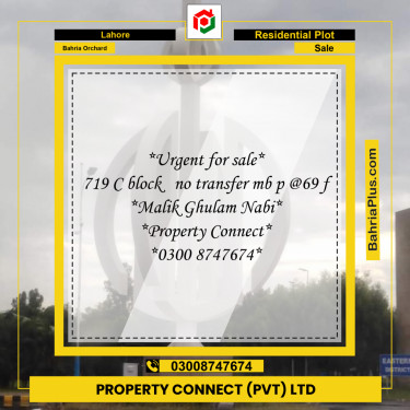 Residential Plot for Sale in Bahria Orchard, Lahore - (BP-187840)