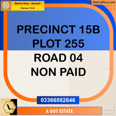 125 Sq. Yards Residential Plot for Sale in Precinct 15-B -  Bahria Town, Karachi - (BP-188029)