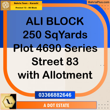 125 Sq. Yards Residential Plot for Sale in Precinct 12 - Ali Block -  Bahria Town, Karachi - (BP-188034)