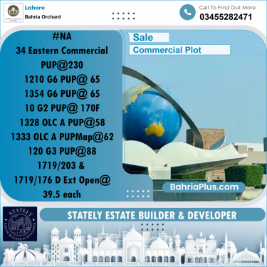 Commercial Plot for Sale in Bahria Orchard, Lahore - (BP-188275)