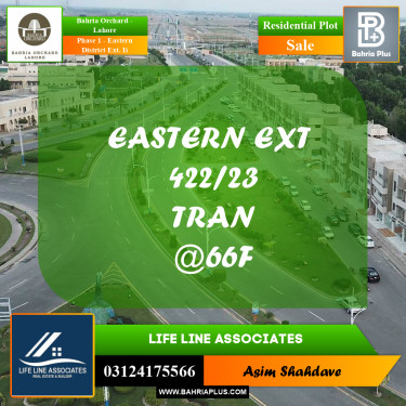 Residential Plot for Sale in Phase 1 - Eastern District Ext. II -  Bahria Orchard, Lahore - (BP-188426)