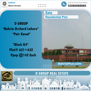 Residential Plot for Sale in Bahria Orchard, Lahore - (BP-188445)