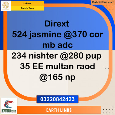 Residential Plot for Sale in Bahria Town, Lahore - (BP-188481)