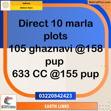 Residential Plot for Sale in Bahria Town, Lahore - (BP-188483)