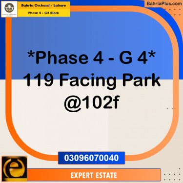 Residential Plot for Sale in Phase 4 - G4 Block -  Bahria Orchard, Lahore - (BP-188490)